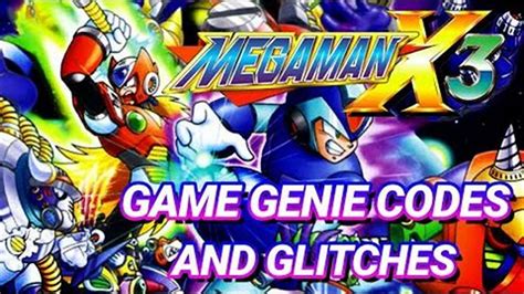 MegaMan X Game Genie Codes (USA) .